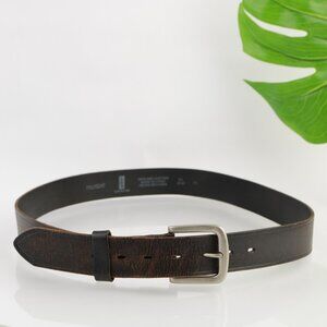 Levis Mens Belt Size XL Extra Large 42 44 Brown Leather 2" Width Work Sturdy